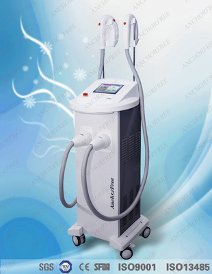 Machine de rajeunissement de peau de 2 Handpieces avec le chargement initial rf d'E-lumière